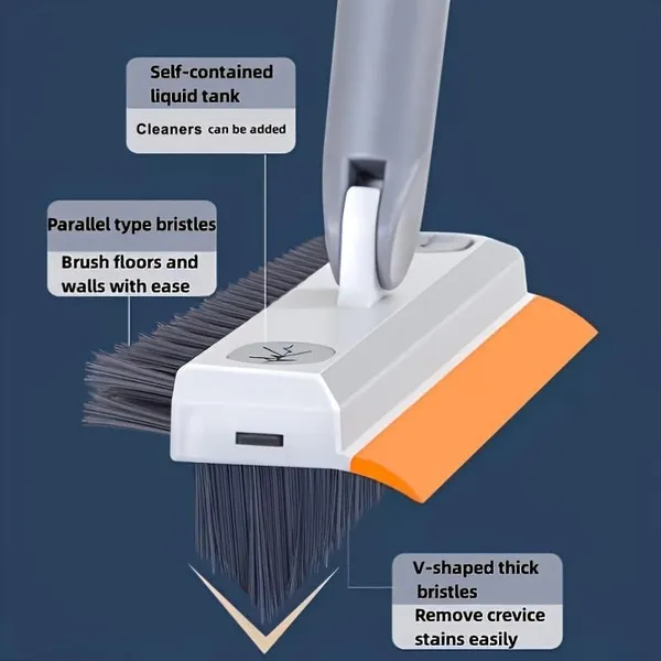 3_In_1_Tiles_Cleaning_Brush_With_Long_Handle_Floor_Scrubber_With_Adjustable_Rod_Rotating_Brush_Head_Bathroom_Kitchen_Wall_Cleaning_Tool_Pack_Of_1_Multicolor
