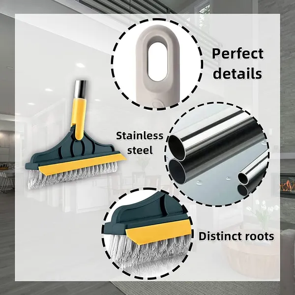 3_In_1_Tile_Cleaning_Brush_With_Handle_Multipurpose_Grout_Corner_And_Gap_Scrubber_Tool_For_Bathroom_Wall_Floor_And_Drain_Line_Cleaning_Multicolor_Pack_Of_2