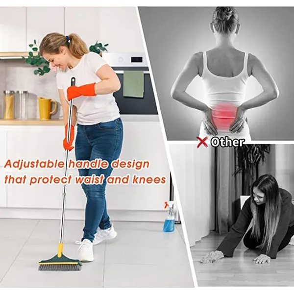 3_In_1_Tile_Cleaning_Brush_With_Handle_Multipurpose_Grout_Corner_And_Gap_Scrubber_Tool_For_Bathroom_Wall_Floor_And_Drain_Line_Cleaning_Multicolor_Pack_Of_2