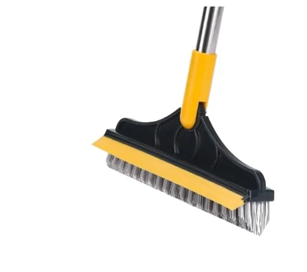 2_In_1_Tile_Cleaning_Brush_With_Handle_Multipurpose_Brush_With_Scraper_For_Floor_Wall_Bathroom_Grout_Tile_Gap_And_Corner_Cleaning_Tool_Multicolor_Pack_Of_2