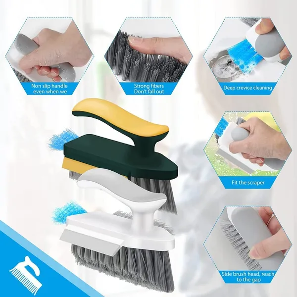 4_In_1_Tile_Grout_Cleaner_Brush_With_Scraper_Corner_Brush_And_Handle_For_Floor_Wall_And_Bathroom_Tile_Gap_Cleaning_Multipurpose_Cleaning_Tool_Pack_Of_1_Multicolor