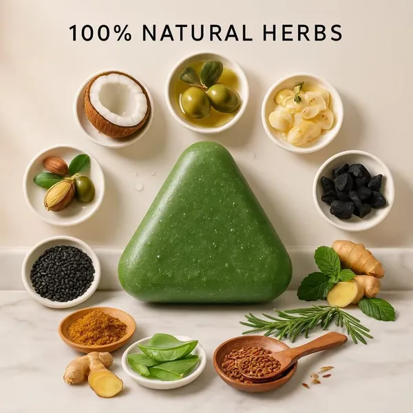 Nature_Herbal_Seven_Green_Triangle_Shampoo_Bar_Soap_With_Multyfunction_Oil_Control_Dandruff_Removal_Smoothening_Platycladus_Usman_Grass_Hair_Care_100_G_Pack_Of_2