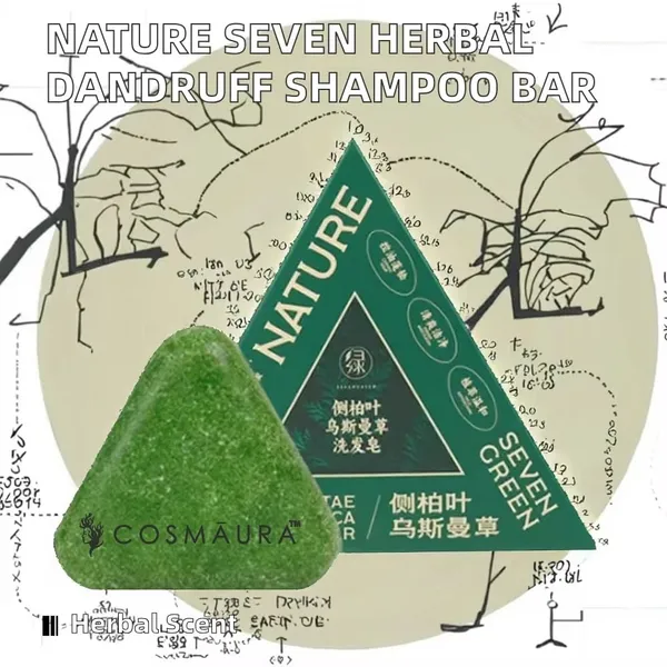 Nature_Herbal_Seven_Green_Triangle_Shampoo_Bar_Soap_With_Multyfunction_Oil_Control_Dandruff_Removal_Smoothening_Platycladus_Usman_Grass_Hair_Care_100_G_Pack_Of_2