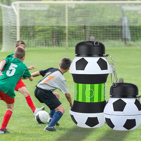 Collapsible_Silicone_Football_Water_Bottle_With_Carabiner_Clip_Leakproof_Travel_Sports_Sipper_For_Gym_Cycling_School_Activity_1_Pcs