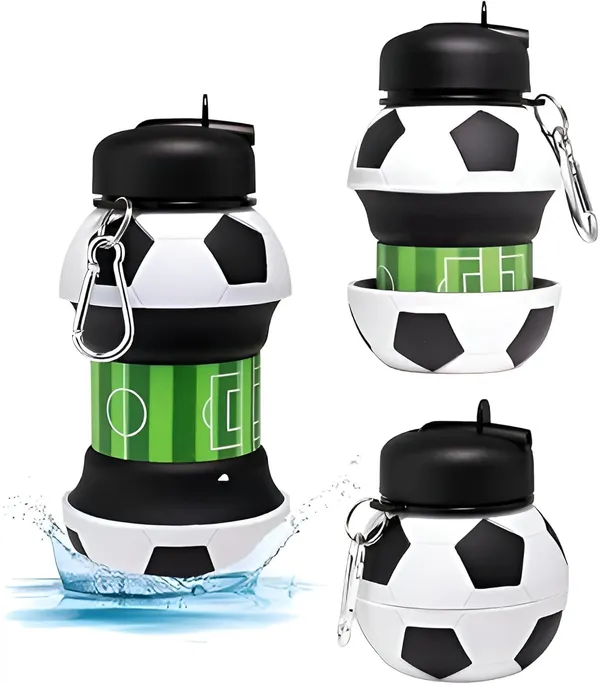 Collapsible_Silicone_Football_Water_Bottle_With_Carabiner_Clip_Leakproof_Travel_Sports_Sipper_For_Gym_Cycling_School_Activity_1_Pcs