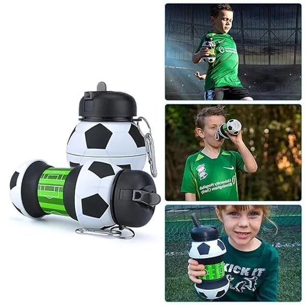 Collapsible_Silicone_Football_Water_Bottle_With_Carabiner_Clip_Leakproof_Travel_Sports_Sipper_For_Gym_Cycling_School_Activity_1_Pcs