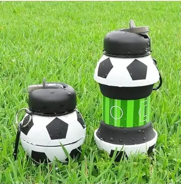 Collapsible_Silicone_Football_Water_Bottle_With_Carabiner_Clip_Leakproof_Travel_Sports_Sipper_For_Gym_Cycling_School_Activity_1_Pcs