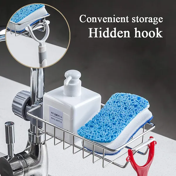 Stainless_Steel_Kitchen_Sink_Faucet_Caddy_Organizer_For_Sponge_Dishcloth_And_Soap_Holder_Rustproof_Tap_Mount_Storage_Basket_1_Pcs