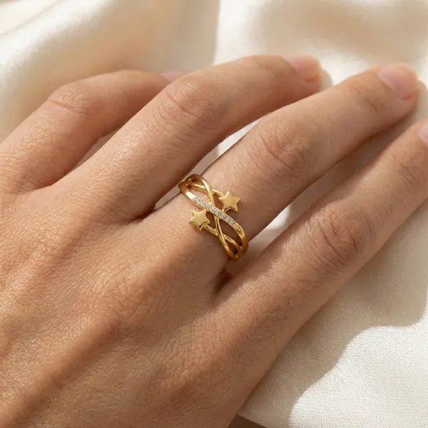 Gold_Toned_Twisted_Band_Ring_With_Diagonal_Diamond_Accent