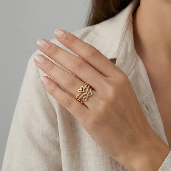Stackable_Gold_Plated_Heart_And_Infinity_Ring_Set