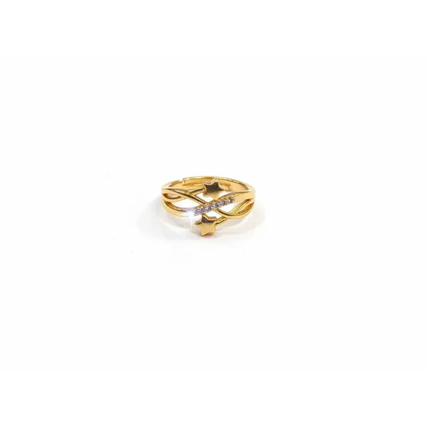 Gold_Toned_Twisted_Band_Ring_With_Diagonal_Diamond_Accent