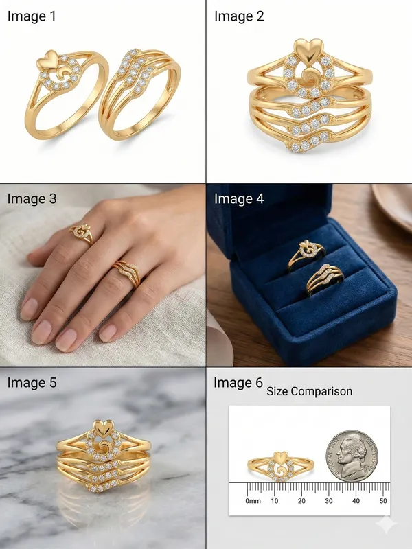 Gold_Plated_Heart_Crown_Stackable_Ring_Set_With_Cubic_Zirconia_Set_Of_3