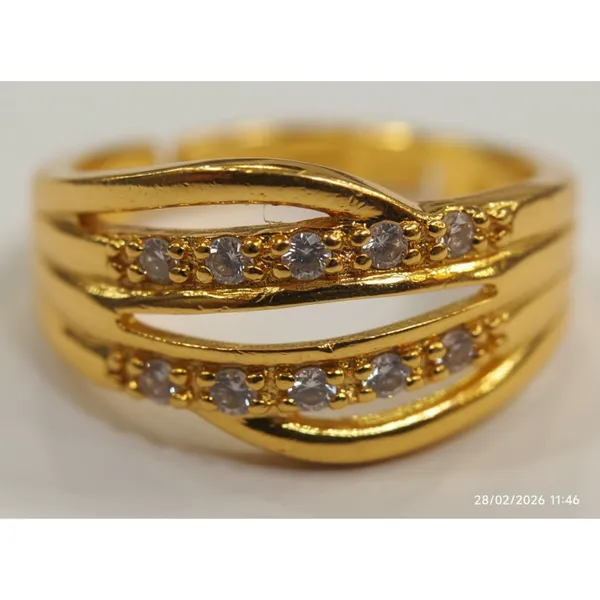 Gold_Plated_Double_Band_Cz_Ring_For_Women