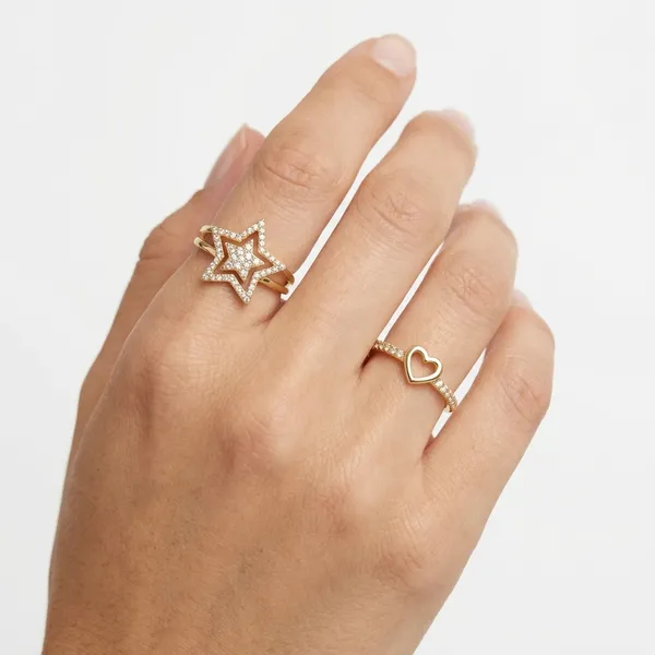Gold_Plated_Butterfly_&_Star_Adjustable_Ring_Combo_Set_Of_2