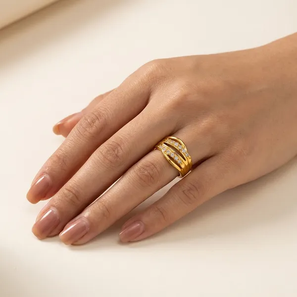 Gold_Plated_Double_Band_Cz_Ring_For_Women