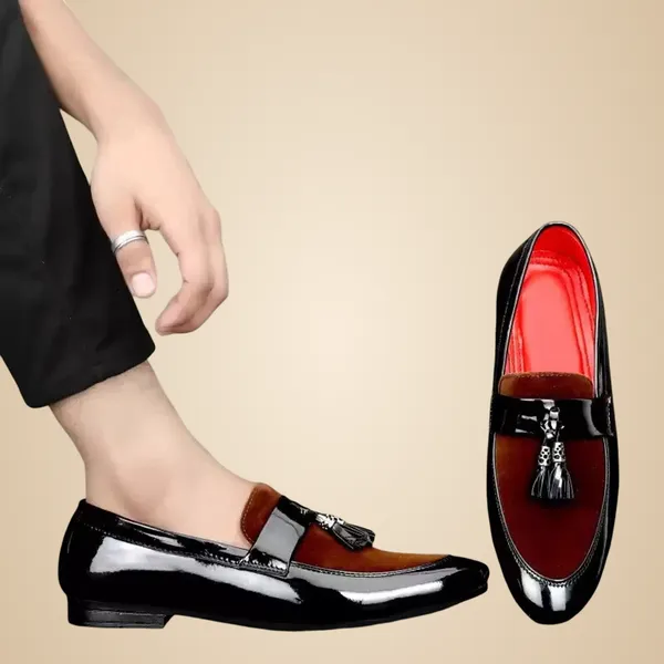 Brown_And_Black_Synthetic_Loafers_&_Running_Shoe_For_Men_Pack_Of_2