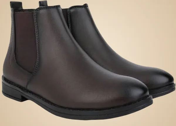 Brown_And_Olive_Synthetic_Boots_For_Men_Pack_Of_2