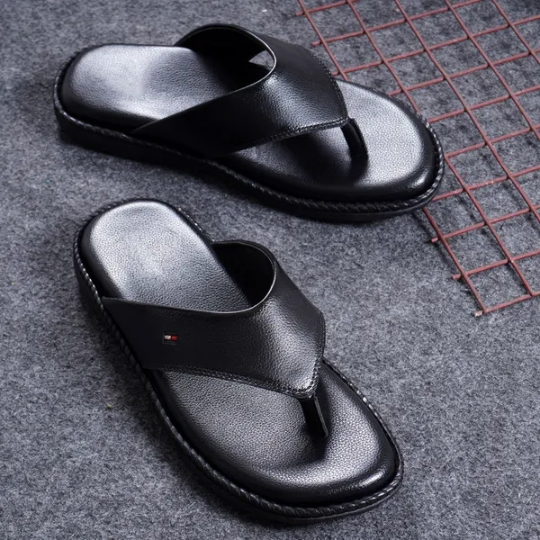 Black_Foam_Solid_Slippers_For_Men