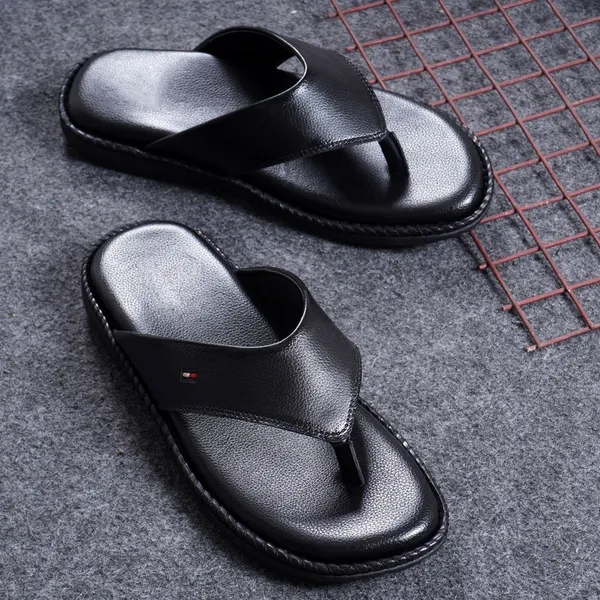 Black_Synthetic_Solid_Flip_Flops_For_Men