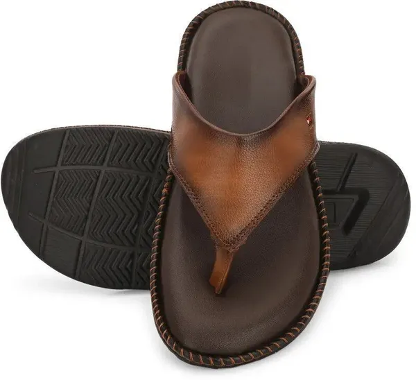 Tan_Synthetic_Solid_Slippers_For_Men
