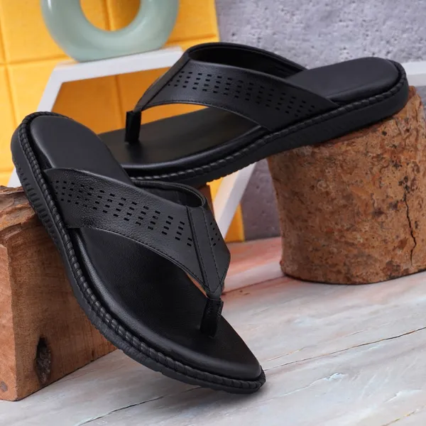 Black_Foam_Perforations_Slippers_For_Men