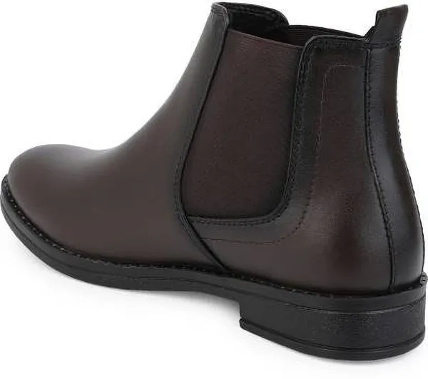 Brown_And_Olive_Synthetic_Boots_For_Men_Pack_Of_2