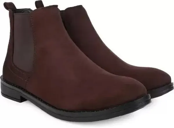Brown_Synthetic_Chelsea_Boots_For_Men