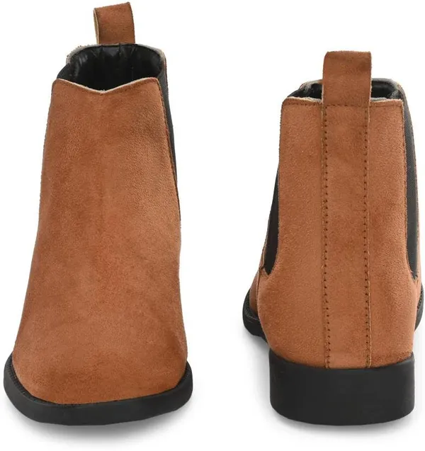 Tan_Synthetic_Chelsea_Boots_For_Men