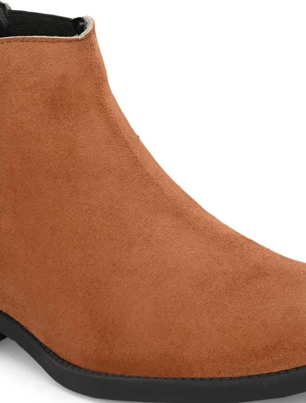 Tan_Synthetic_Chelsea_Boots_For_Men
