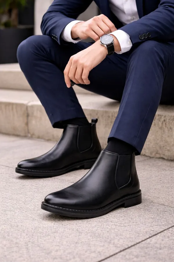 Black_Synthetic_Chelsea_Boots_For_Men