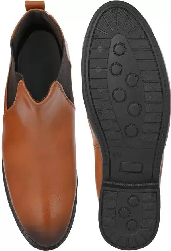 Tan_Synthetic_Boots_For_Men