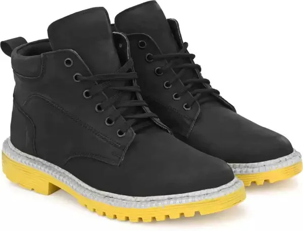 Black_Synthetic_Boots_For_Men