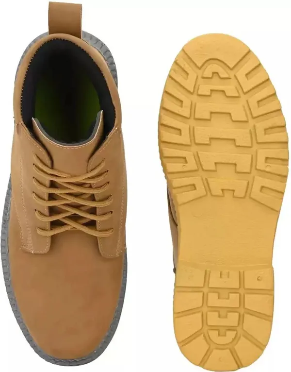 Tan_Synthetic_Boots_For_Men