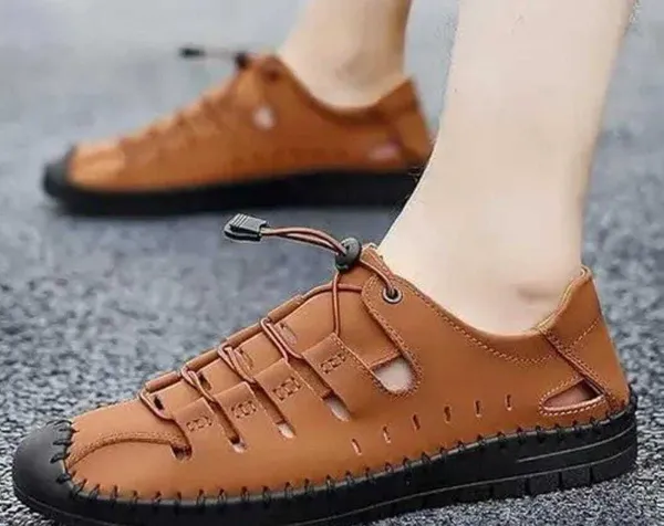 Tan_Synthetic_Sandal_For_Men
