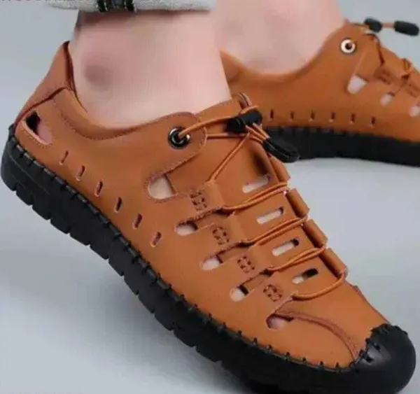 Tan_Synthetic_Sandal_For_Men