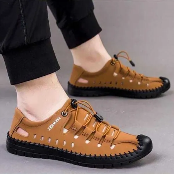 Tan_Synthetic_Sandal_For_Men
