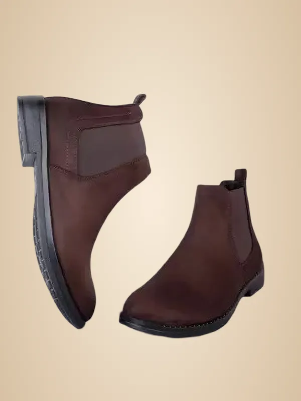 Brown_Synthetic_Chelsea_Boots_For_Men