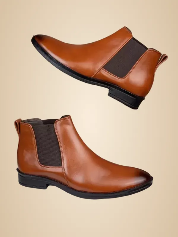 Black_And_Tan_Synthetic_Chelsea_Boots_For_Men_Pack_Of_2