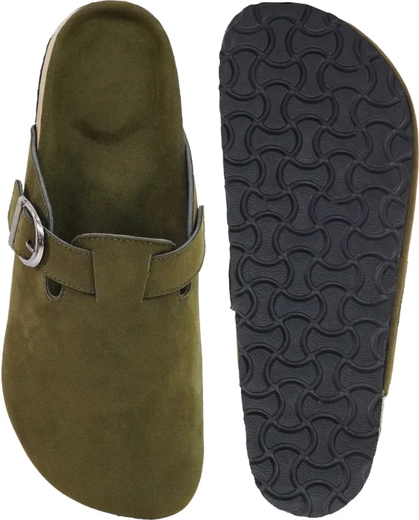 Olive_Synthetic_Shoes_For_Men