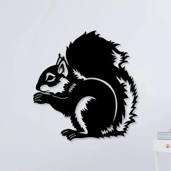 Squirrel_Silhouette_Wall_Decor_Sticker_-_Black_Animal_Design
