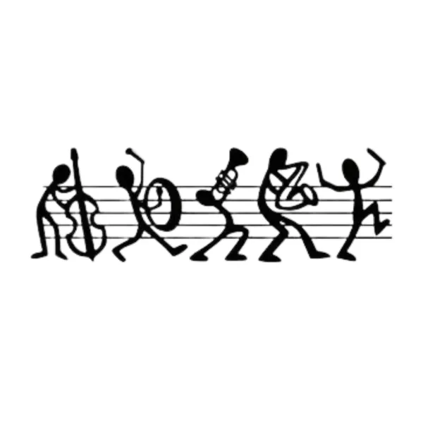 Musical_Band_Stick_Figures_Wall_Decor_Art_Print