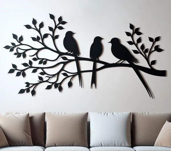 Decorative_Metal_Wall_Art_-_Birds_On_Branch_Silhouette