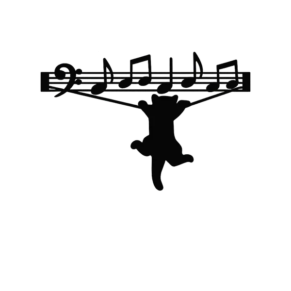 Musical_Notes_With_Hanging_Cat_Silhouette_Decor