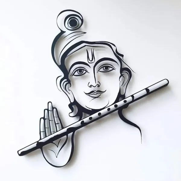 Lord_Krishna_Metal_Wall_Art_-_Black_&_White_Decorative_Sculpture