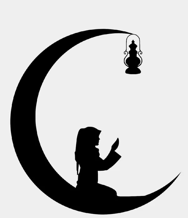 Islamic_Crescent_Moon_Silhouette_Wall_Decal/Sticker