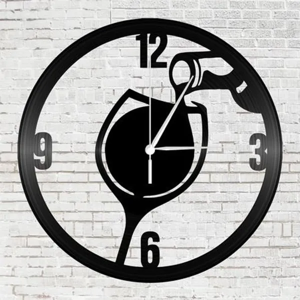 Decorative_Wall_Clock_With_Motorcycle_Design_-_Black_Metal_Silhouette