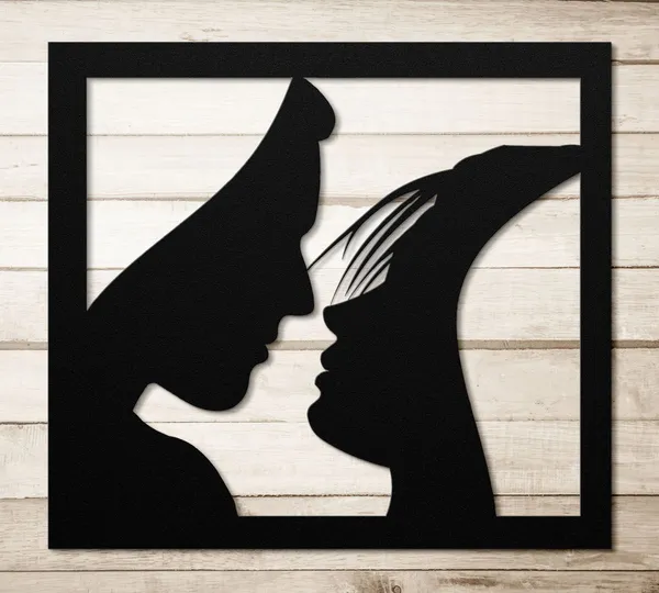 Silhouette_Metal_Wall_Art_-_Woman_With_Bottle