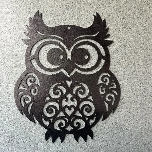 Decorative_Owl_Wall_Art_-_Metal_Cut-Out_Design