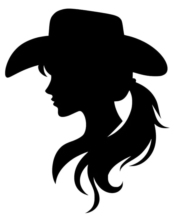 Cowgirl_Silhouette_Vinyl_Decal_Sticker