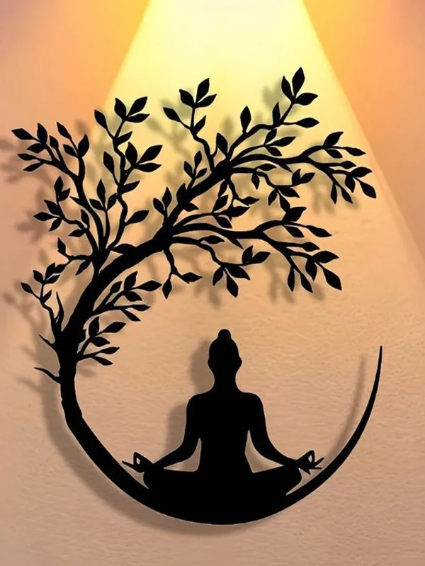 Meditating_Buddha_Under_Tree_Metal_Wall_Art_-_Black_Silhouette_Design